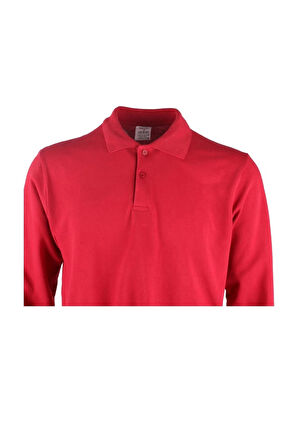 PADUS %100 Pamuk Polo Yaka Uzun Kollu T-Shirt Şık ve Konforlu İş ve Genel Kullanım