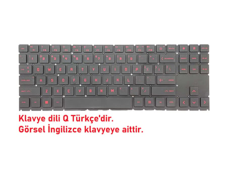 Hp Omen 68P63EA Klavye Işıklı V1 (Non-Numeric) Single Backlit (Kırmızı Tuş)