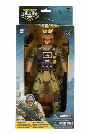 Büyük Maceralara Büyük Figür: Soldier Force Asker Figür 32 cm