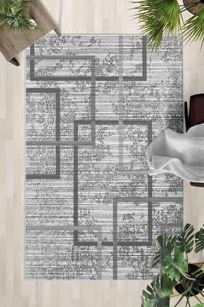 Kaymaz Taban Yıkanabilir Halı – Mutfak, Salon, Yatak Odası için Modern Dijital Baskı Halı (SLNHALI81