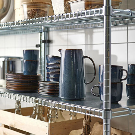 GLADELİG SERİSİ Sürahi, Okyanus Mavi, 1,5 lt Stoneware Kapaksız