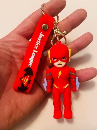 Justice League 3D Silikon Anahtarlık  Karakter Çanta & Araba Süsü