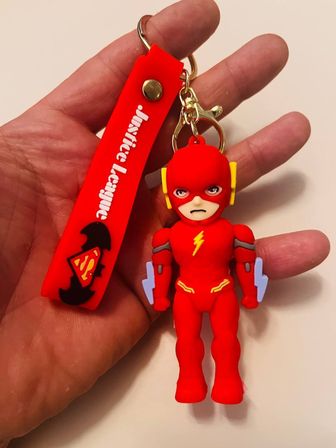 Justice League 3D Silikon Anahtarlık  Karakter Çanta & Araba Süsü