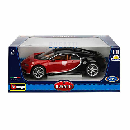 Burago 1:18 Bugatti Chiron Model Kırmızı Araba S01011040
