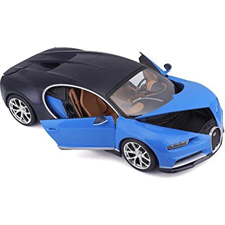 Bburago Bugatti Chiron Mavi 1/18 Model Araba