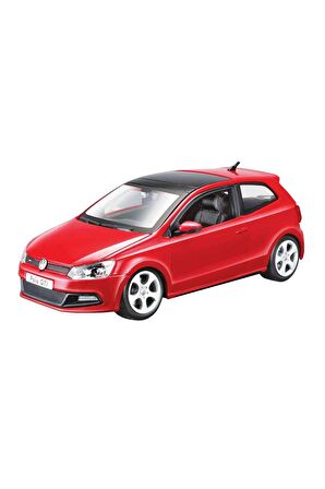 Hem Çocuklar Hem de Yetişkinler için Eğlenceli: 1:24 Volkswagen Polo GTI Mark 5 Model Araba