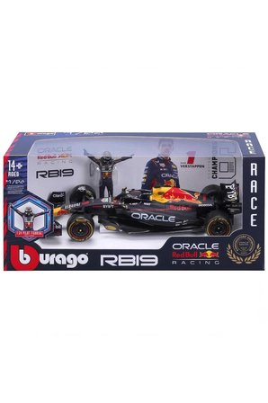 Bburago 1:24 Model Araba RB19 Max Verstappen / Sergio Perez – Die Cast Metal Gövde, Açılır Kapı