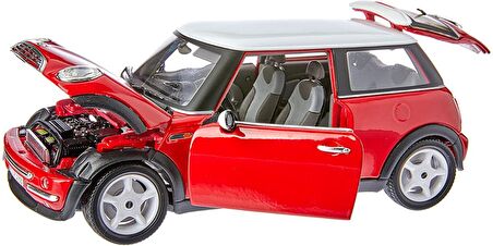 1:18 Mini Cooper 2001 Kırmızı Model Araba