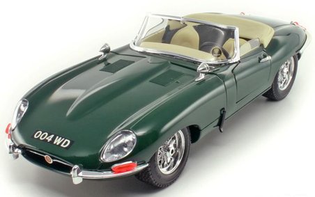 1:18 Jaguar E Type Cabriolet 1961 Yeşil Model Araba