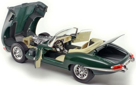 1:18 Jaguar E Type Cabriolet 1961 Yeşil Model Araba