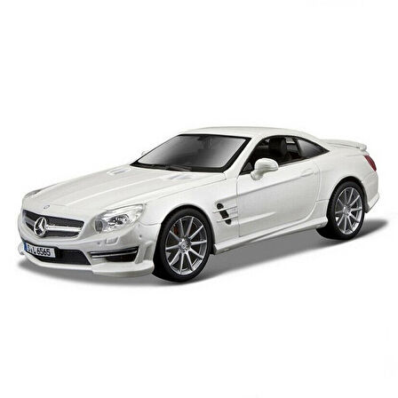 21066 1:24 Mercedes Benz SL 65 AMG Hardtop Model Araba BEYAZ