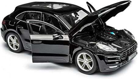 21077 1:24 Porsche Macan Model Araba -Siyah
