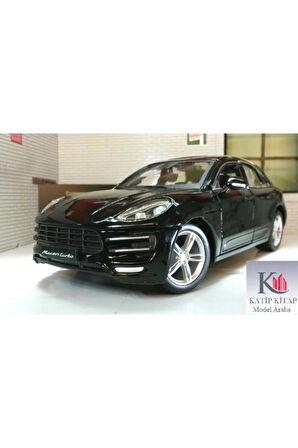 Porsche Macan 1/24 Siyah Model Araba