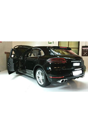 Porsche Macan 1/24 Siyah Model Araba