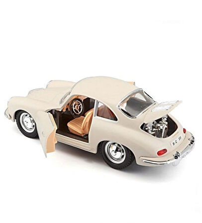 Bburago 1:24 Porsche 356B Cabriolet 1961 BEYAZ Model Araba