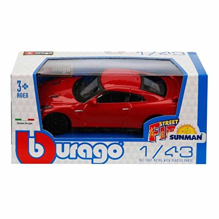 Bburago 1:43 Street Fire -NISSAN GT-R