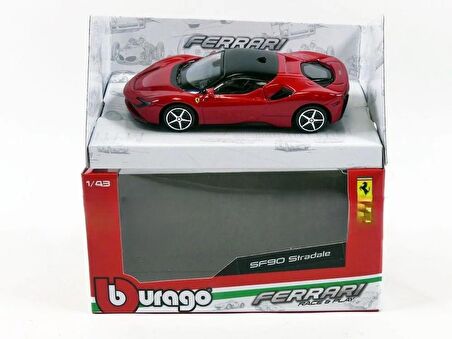 Burago 1/43 Ölçek Ferrari SF90 STRADALE Model Araba