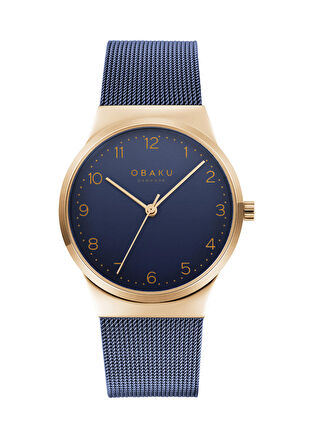 Obaku Denmark V255LXVLML Quartz Hasır Çelik Kristal Lacivert 32 mm Kadın Kol Saati 