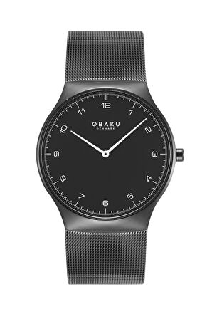 Obaku Denmark V306GXBBMB Quartz Hasır Siyah Safir Cam 40 mm Erkek Kol Saati