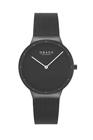 Obaku Denmark V307LXBBMB Quartz Hasır Siyah Safir Cam 34 mm Kadın Kol Saati