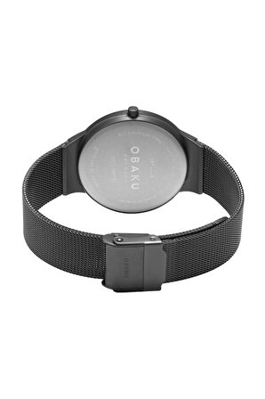 Obaku Denmark V307LXBBMB Quartz Hasır Siyah Safir Cam 34 mm Kadın Kol Saati