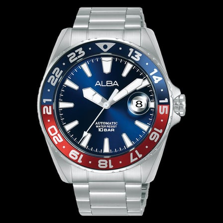 Alba AU4067X1 Otomatik Çelik Gri Lacivert Kadran 10 ATM 43 mm Erkek Kol Saati