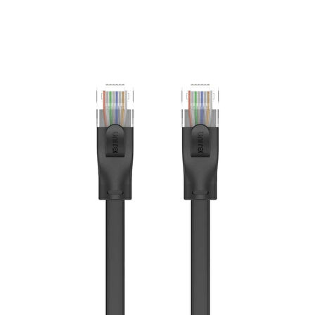 UNITEK CAT6 PATCH KABLO 20MT FLAT 1GBPS, SİYAH (C1815GBK)