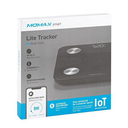 Momax Lite Tracker Iot Yağ Ölçer Fonksiyonlu Akıllı Tartı