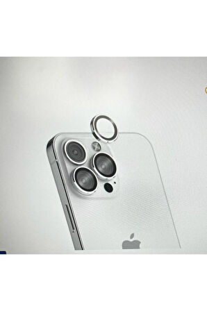 Glass Pro+ Apple Iphone 14 Pro / 14 Pro Max Lens Koruyucu Gumus