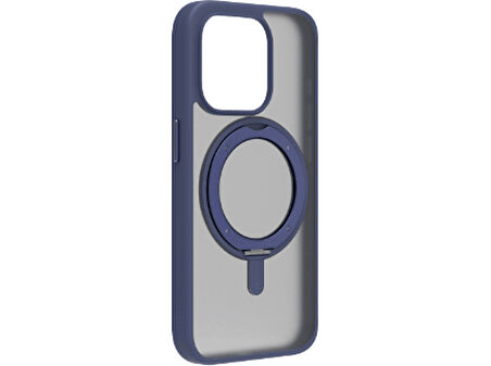 MOMAX MRAP23MB iPhone 15 Pro Roller Magsafe Kılıf Mavi