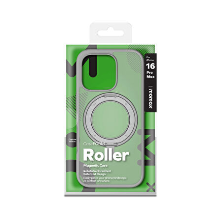 Momax Roller CaseForm Magnetic Case iPhone 16 Pro Max (Light Grey)