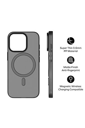 Lite CaseForm Magnetic Case iPhone 16 (Transparent Black)