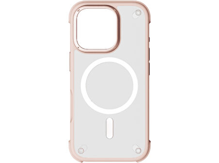 MOMAX MUAP24XLP AiR CaseForm Magnetic Case iPhone 16 Pro Max Telefon Kılıfı Pembe