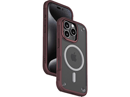 MOMAX MUAP24MU AiR CaseForm Magnetic Case iPhone 16 Pro Telefon Kılıfı Mor