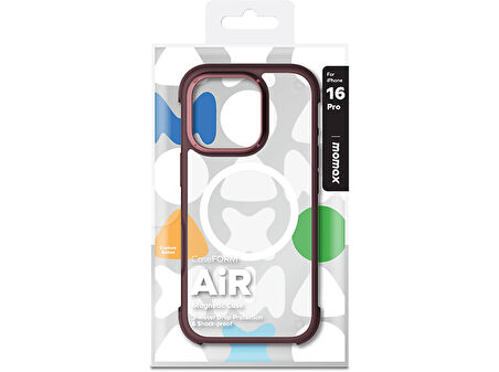 MOMAX MUAP24MU AiR CaseForm Magnetic Case iPhone 16 Pro Telefon Kılıfı Mor
