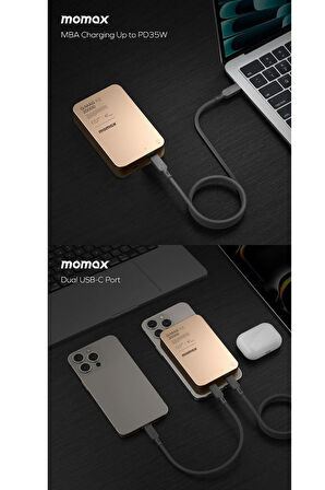 Q.Mag X2 35W 20000mAh wireless battery pack (Desert Titanium) MACBOOK ŞARJ ÖZELLİKLİ