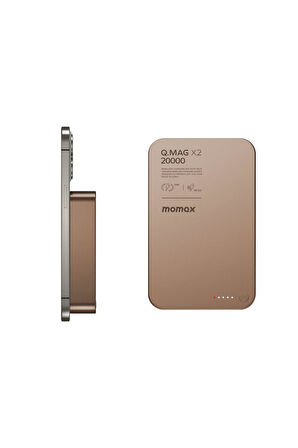 Q.Mag X2 35W 20000mAh wireless battery pack (Desert Titanium) MACBOOK ŞARJ ÖZELLİKLİ