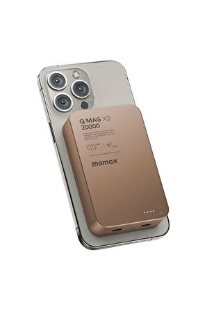 Q.Mag X2 35W 20000mAh wireless battery pack (Desert Titanium) MACBOOK ŞARJ ÖZELLİKLİ