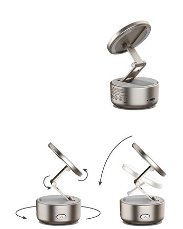 Momax 1-Snap Go Otomatik Vakumlu Manyetik Telefon Standı Titanium