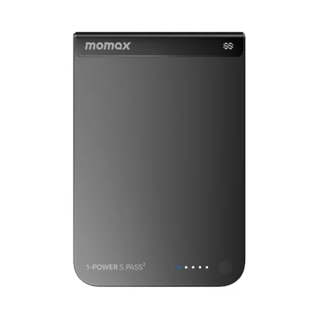 Momax İp163q22d Power S.pass2 10000 mah qi2.2 Yari Ssb Magsafe Powerbank Siyah