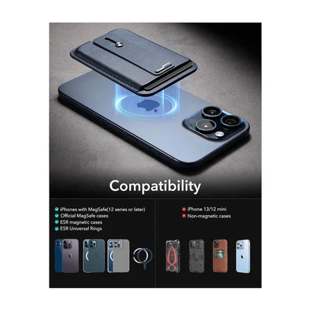 ESR HaloLock MagSafe Wallet Cüzdan - Koyu Mavi