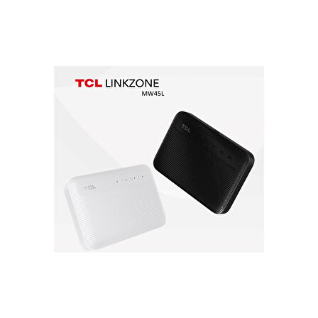 TCL MW45LV 4G LTE Mobil Wi-Fi Modem Router | CAT4 150 Mbps | SIM Kart Destekli | 802.11b/g/n Wi-Fi | 15 Cihaza Kadar Bağlantı | Taşınabilir Tasarım | Uzun Pil Ömrü | Kolay Kurulum