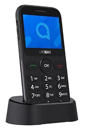 Alcatel 2019G Siyah 8 MB Ram 2.4 İnç 2 MP Tuşlu Telefon