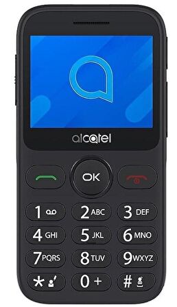 Alcatel 2019G Siyah 8 MB Ram 2.4 İnç 2 MP Tuşlu Telefon