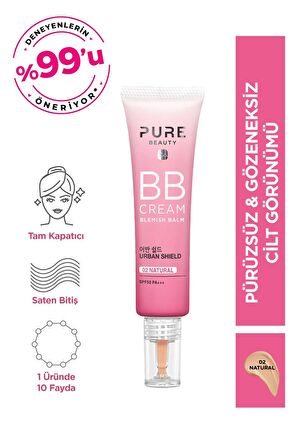 Pure Beauty BB Krem Spf50 Pa+++ Ivory 30 ml