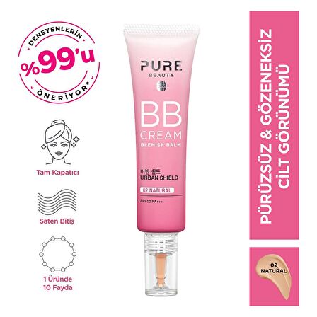 PURE BEAUTY BB Krem Spf50 Pa+++ Natural 30 ml 4894532999798