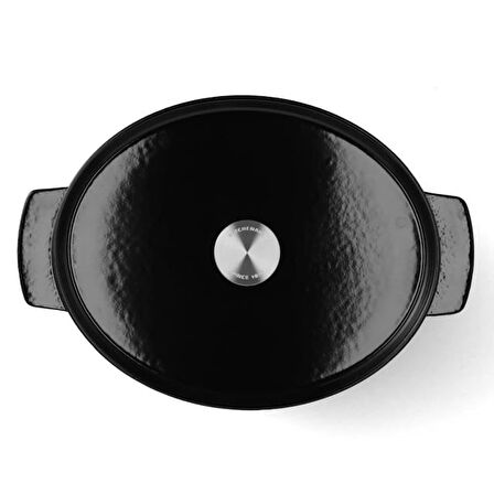 Kitchenaid CC006064 Oval Döküm Demir Tencere 30 cm / 5,6 L Onyx Siyah