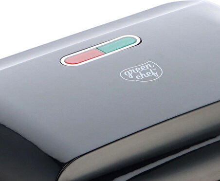 GREENPAN GREENLIFE TOST WAFFLE PANINI MAKİNESİ SİYAH 750 W - CC007927-001