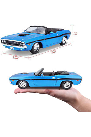 Dodge Challenger Rt Conv. 1970 Diecast Araba Dodge Challenger 1970 Model Araba Dicast Dodge RT