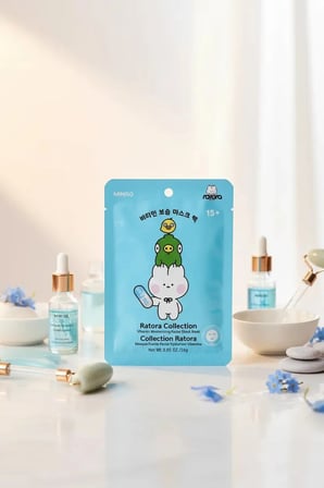 Miniso Lisanslı Ratora Serisi B5 Vitaminli Nemlendirici Kağıt Yüz Maskesi